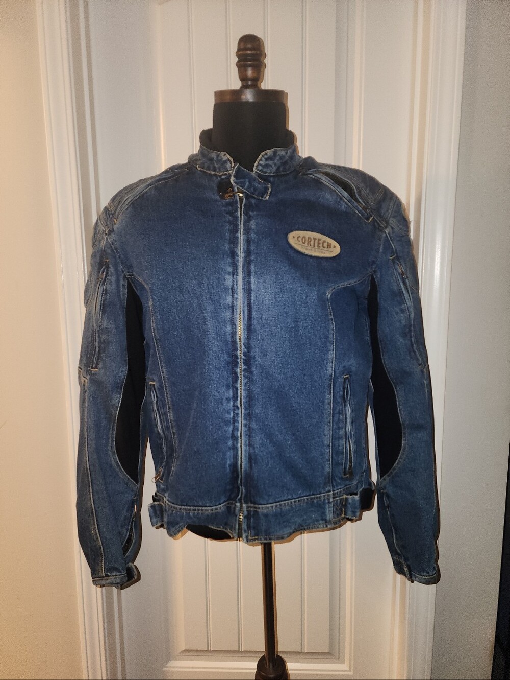 Cortech Men's Blue Denim Bomber Jacket